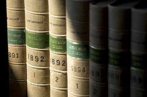 Books on a shelf